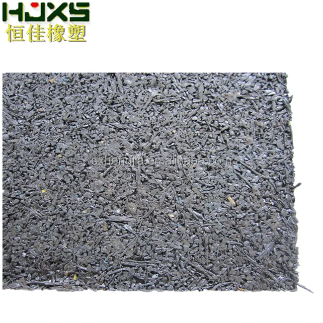 1m x 1m Black Rubber Floor Tile Gym Flooring Mat