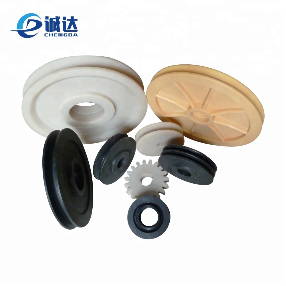 plastic nylon timing belt pulley / plastic wire rope lifting sheave