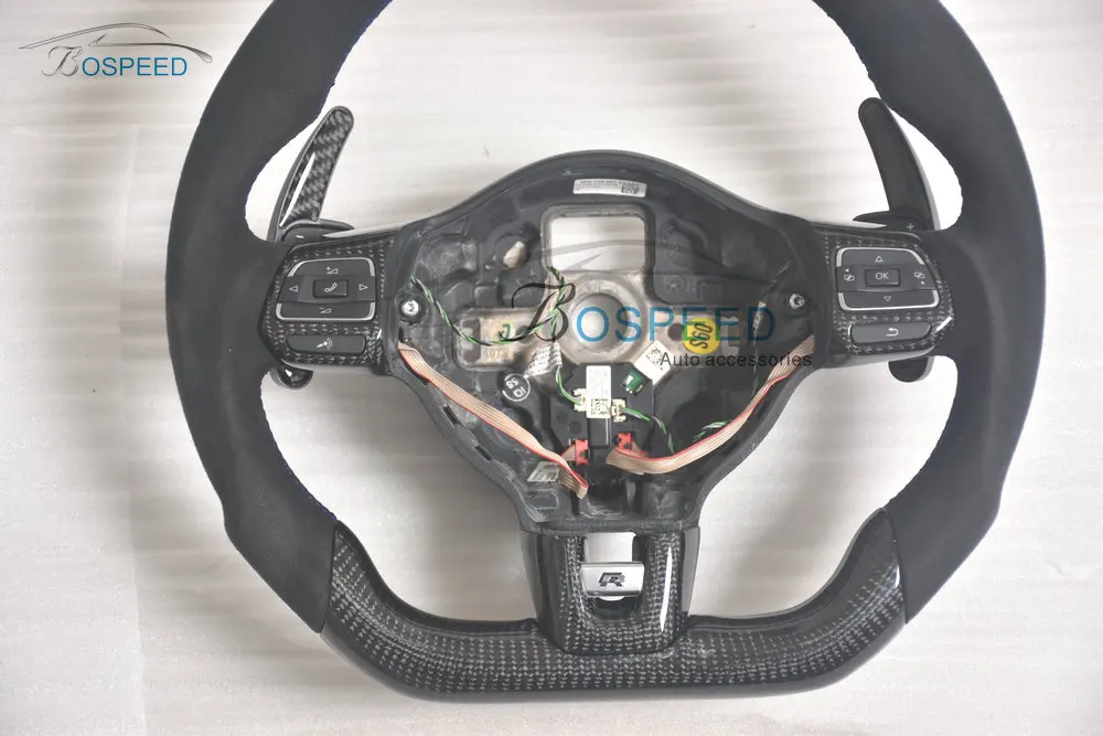 
Carbon Fiber racing car steering wheel for golf 6 R20 