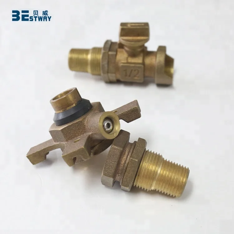 BWVA Bronze or Brass Star Expansion Joint with Nipple for Water Meter