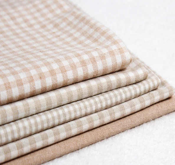 Hot products textile plain weave plaid 100% cotton fabric