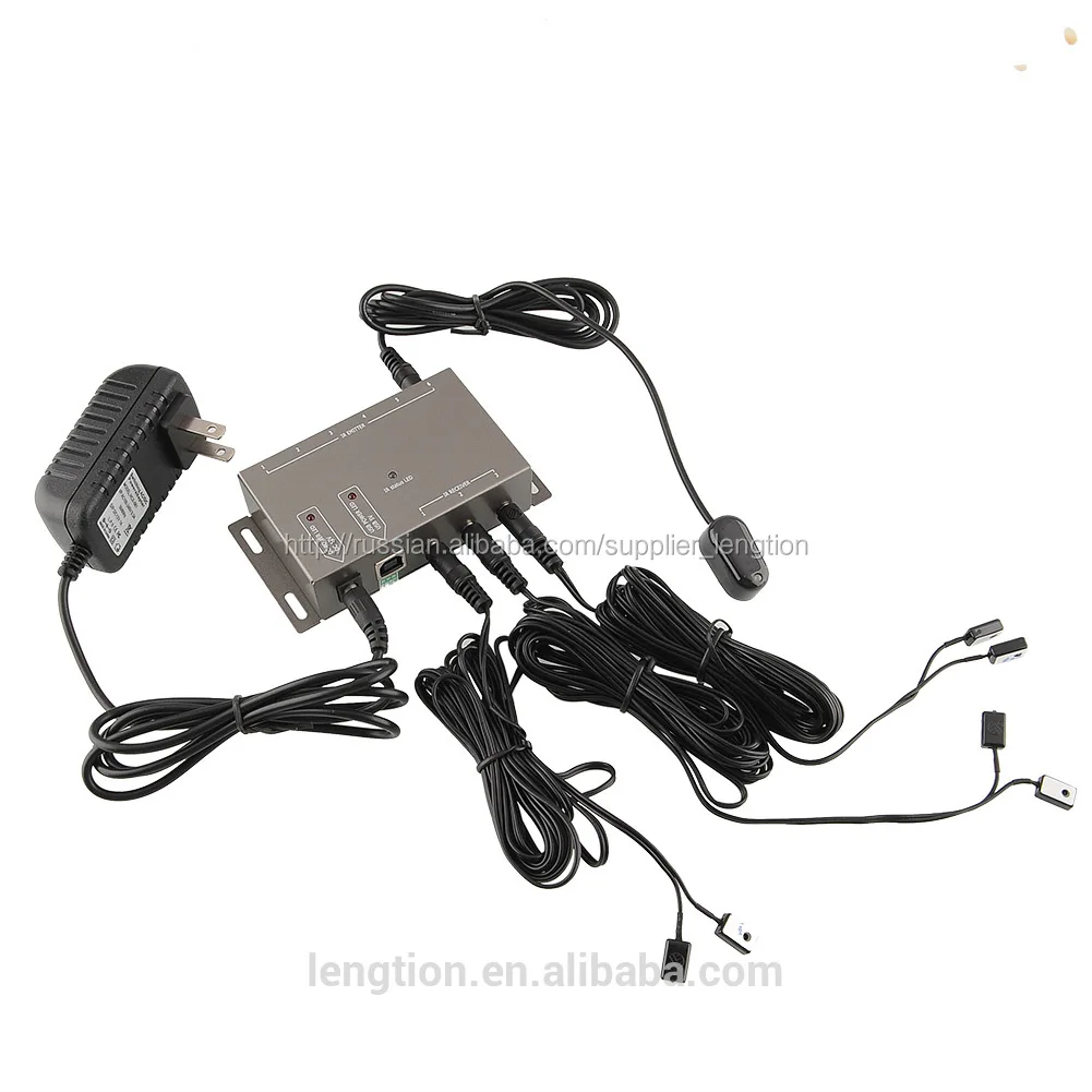 Wireless IR Hidden System Repeater extender Kit One emitter and 8 reciever for Home Theater