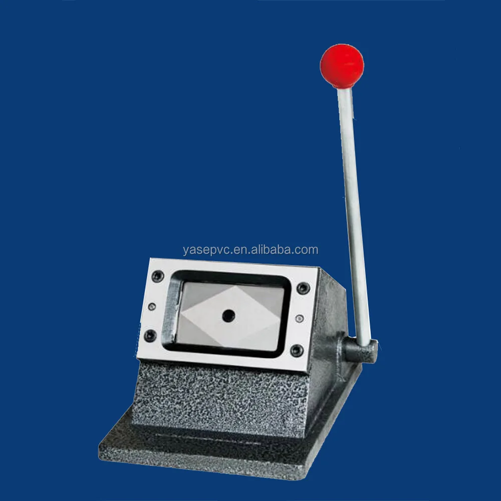 Standard and regular card size round corner or right corner pvc card die cutter