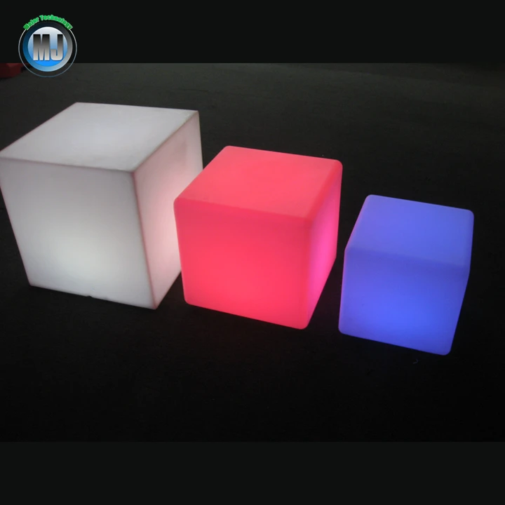 Light up RGB remote control rechargeable led chairs lounge cube