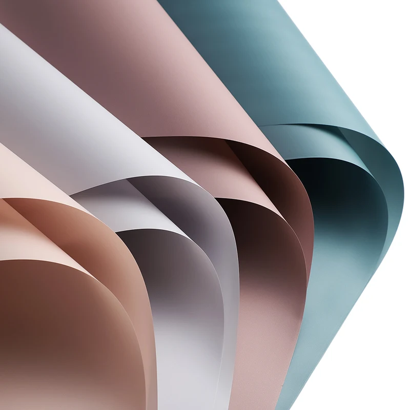 Matt waterproof import Printed Raw recycled kraft paper gift flo matt Flower wrapping tissue paper