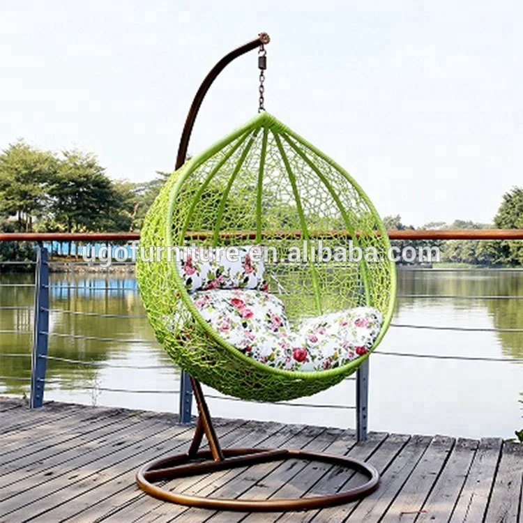 Wholesale products pear shaped outdoor rattan swing hanging chair