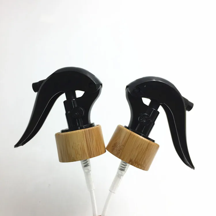 RUIPACK custom Bamboo closure hair care/personal care 24mm mini mist spray trigger pump
