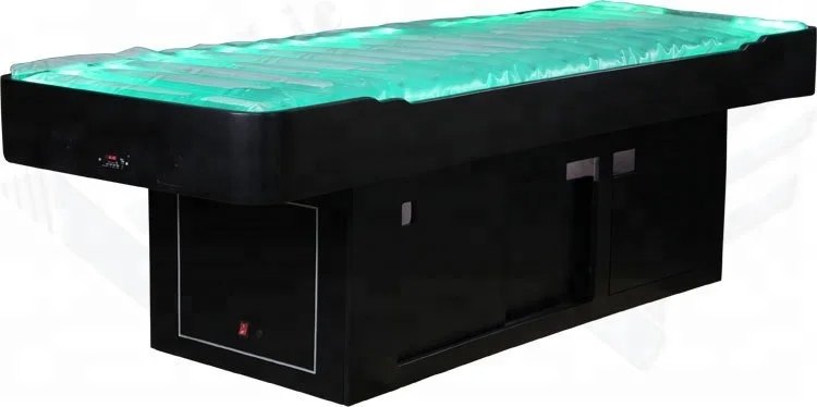 2022 luxury electric lifting water LED light heating electric salon water massage facial beauty bed for sale