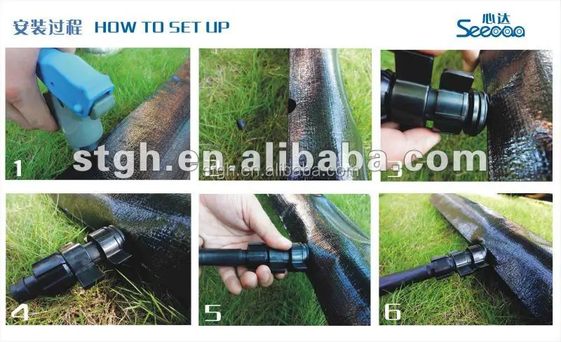 
blue PE hose / PVC lay flat hose for drip irrigation 