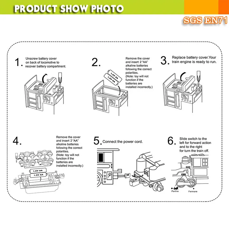Набор игрушек для рождественского поезда с музыкальной функцией