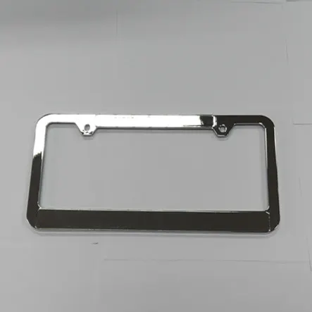 2018 hot sale factory supply chrome abs license plate frame