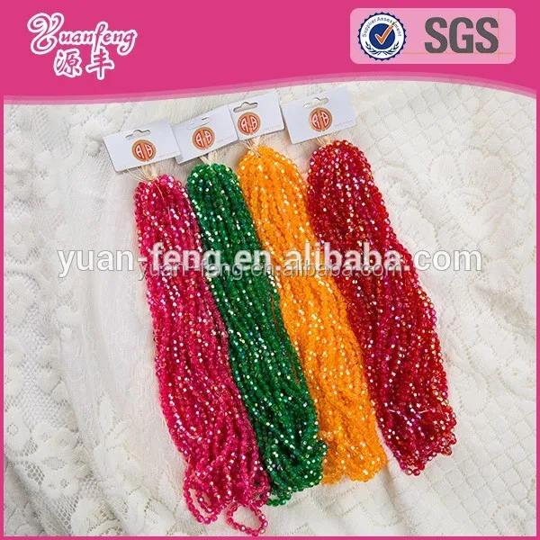 Factory wholesale door curtain decoration ab color dozen chain plastic beads