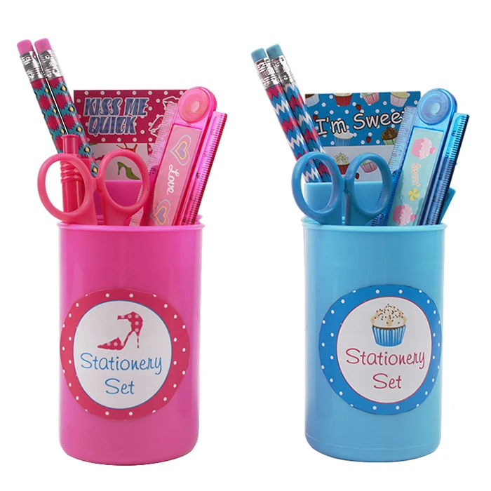 LICHENG LW7631 Personalized Plastic Stationery Gift Sets for Kids