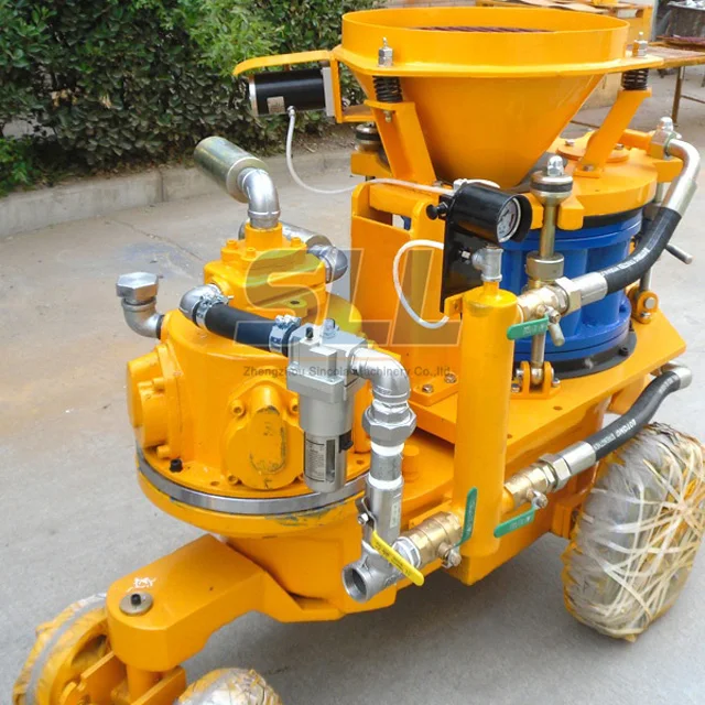 Air compressor concrete gunite machine price wet shotcrete machine
