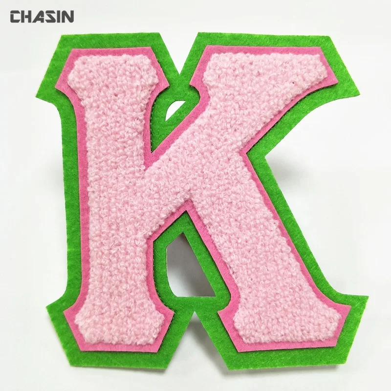 
Fashion Chenille aka Alphabet hoodie patches, custom letterman patches for letterman jackets 