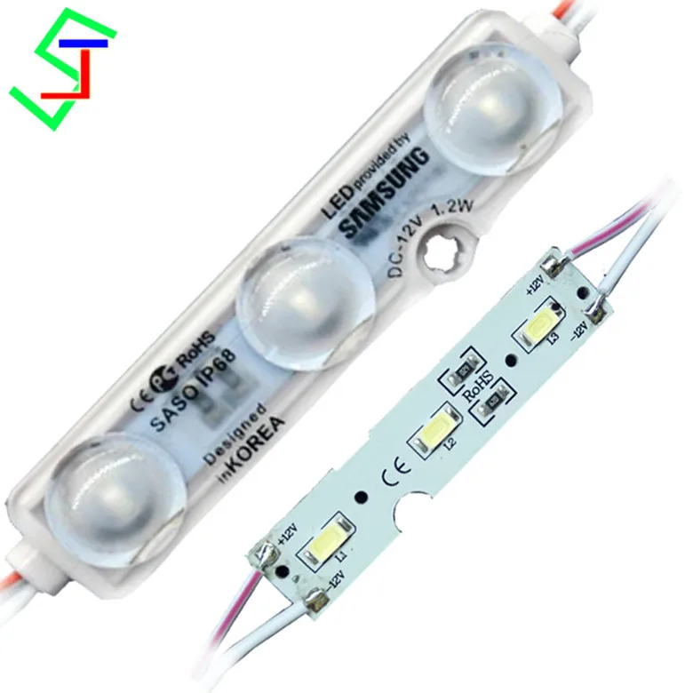 2018 led light SMD 3 chips 5630 injection module 1.2w korea with CE ROHS Certificate