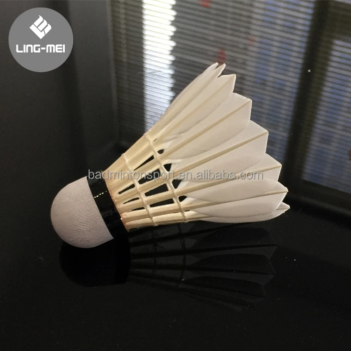 Top Quality Badminton Shuttlecock With Grade 1 Goose Feather and Natural Cork Head For International Tournament
