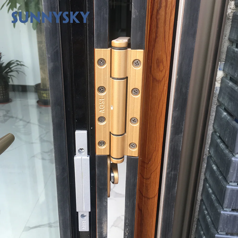 
Residential medium stile aluminum accordion elevation folding door for direct ireland 