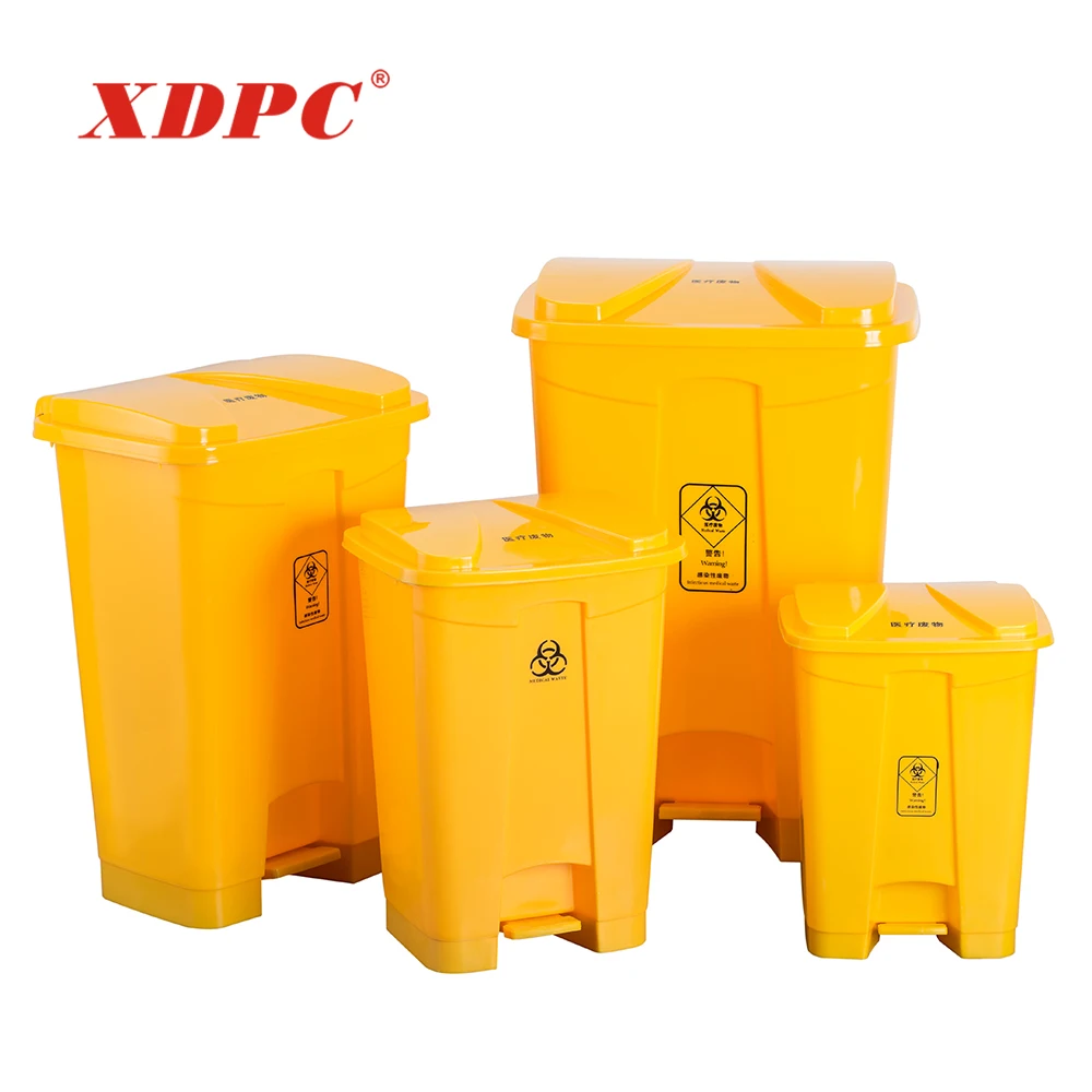 Foot pedal open medical garbage waste container bin for hospital