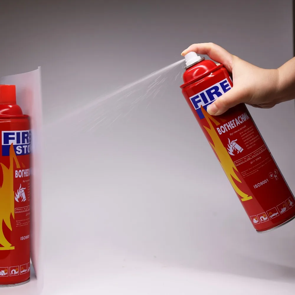 Portable 500ml fire fighting foam aerosol fire extinguisher price