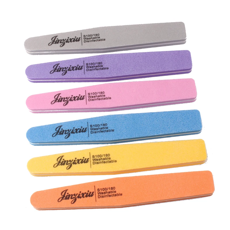 JINZIXIU Professional Custom Printed Mini Nail File 100/180 Nail Manicure File And Buffer