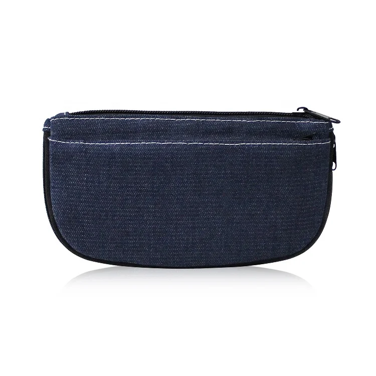 Style Denim Wallet Unique Design Funny Coin Bag Expand Denim Purse Custom Logo Vintage for Man Pants Pocket Coin Storage Short