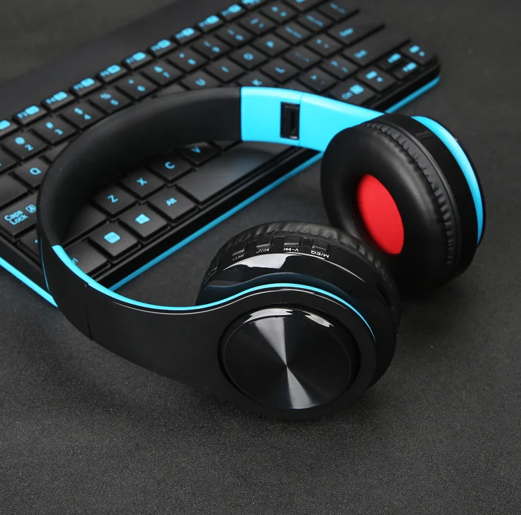
Shenzhen Manufacturer Wholesale Disco Gaming Headset Wireless Headphones Support TF Card 