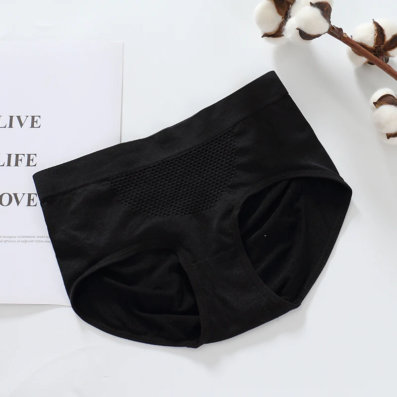 Breathable 3D honeycomb holes pics ladies seamless briefs women underwear sexy panty