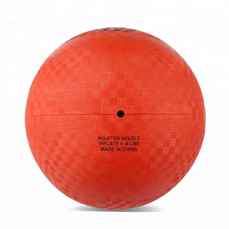 Factory Directly Provide Hot Sale 8.5 Inch Red Rubber Playground Ball Kickball