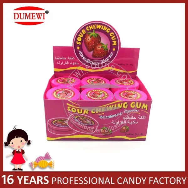 Фруктовый Вкус Круглый Шарик Жвачки с Кислые Конфеты Порошок