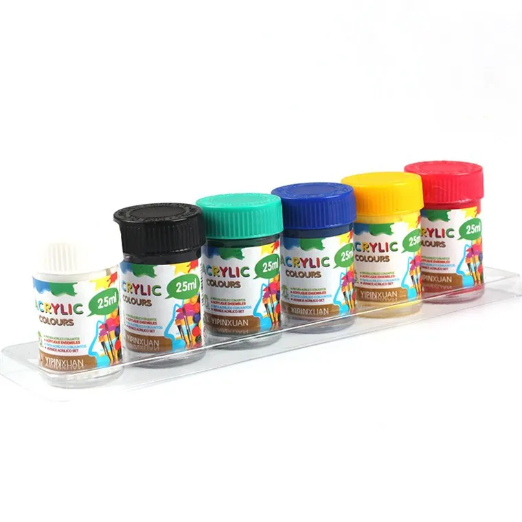 2019 Students 6 Colors 25 ml Acrylic Paint With Color box Packing