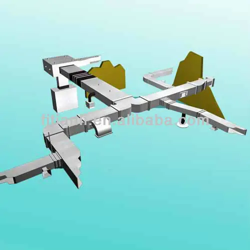 Панель воздуховодов GOOT из фенольной пены для системы ОВКВ