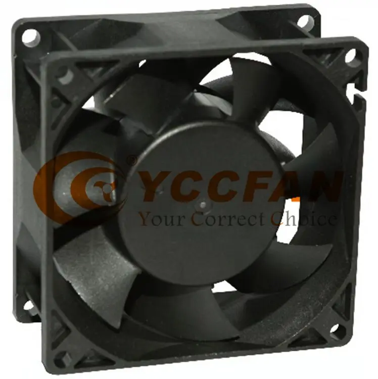 high speed CFM 80mm 80x80x38 8038 dc brushless powerful small axial flow fan 12v for air purifier