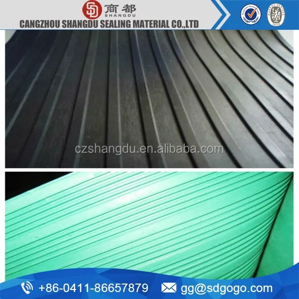 cangzhou shangdu red fine ribbed rubber matting