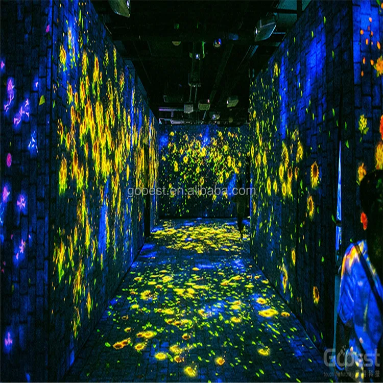 Immersive 3D visual feast art show projection