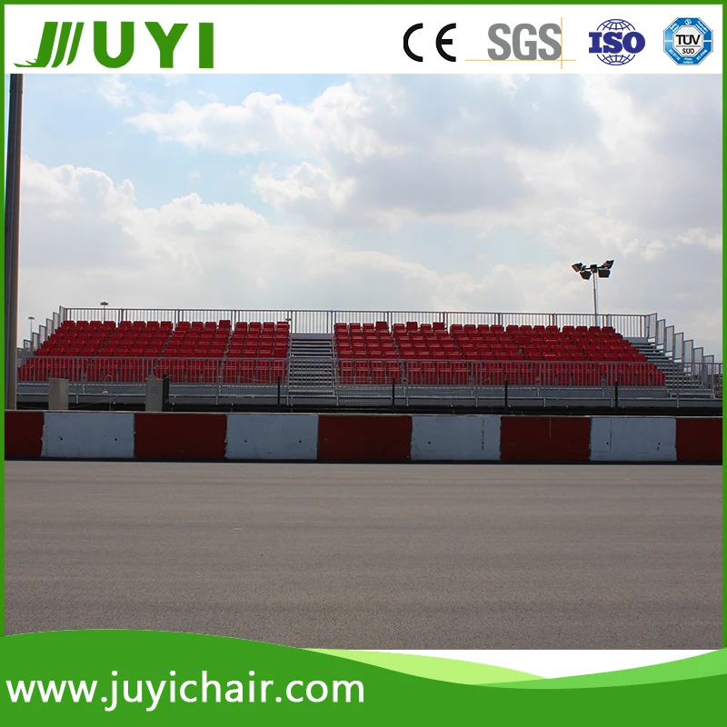 
JY-716 Factory Price Yellow plastic bleacher seats telescopic stand outdoor folding chair 