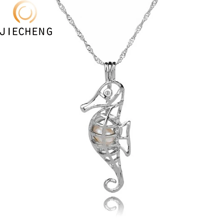 Bulk Wholesale Locket Love Wish oyster pearl jewelry Cage Pendant cages for pearls