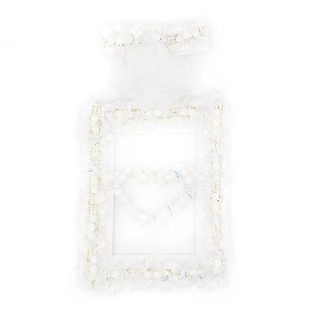 
With Factory Wholesale Price iron on custom crochet dress applique beaded patches 