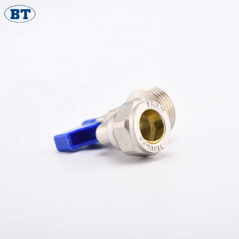 Isolation Valve 1 4 1 2 External Thread Joint Brass Water Heater Right Angle Ball Valve