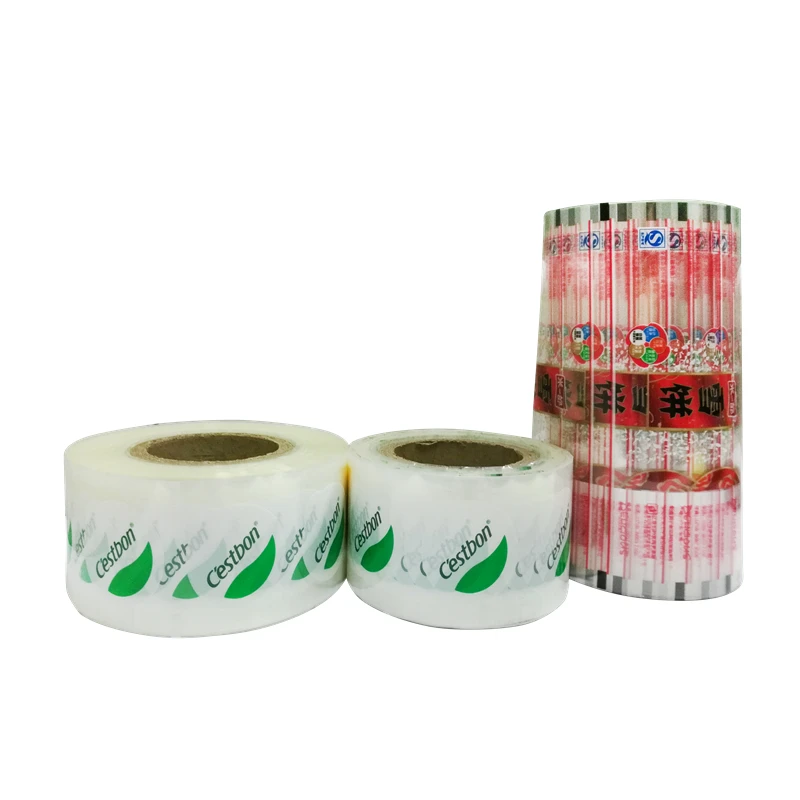 
Custom printed laminated food packaging plastic roll film biscuit packaging film for rice cake use 