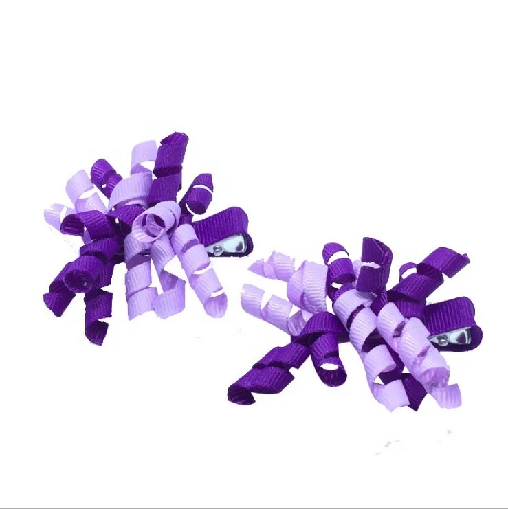 2inch colorful girl korker bows hair clip