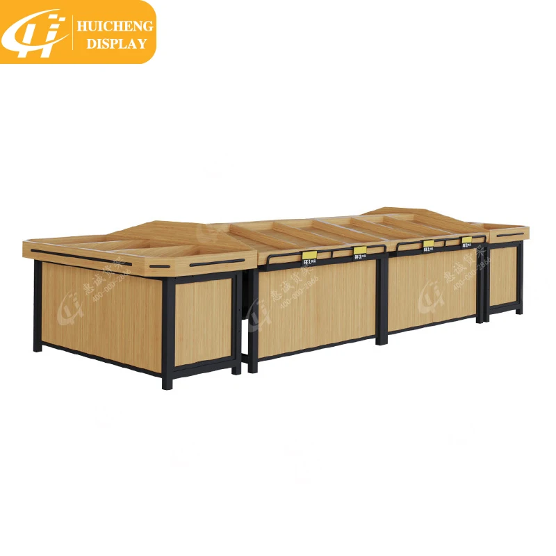 Customized Supermarket vegetable storage racks retail store goods shelves dried fruit display stand