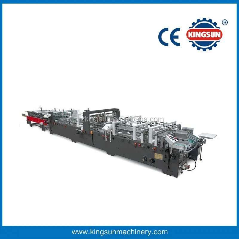 KS1100 SL automatic carton folder gluer machine for 4 and 6 corner box