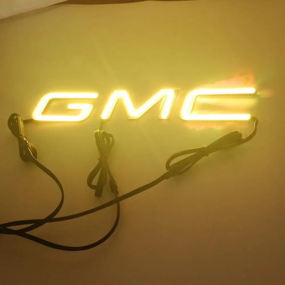 2014 Rectangle G M C SIERRA Multicolor changing Led angel eye halo ring headlights