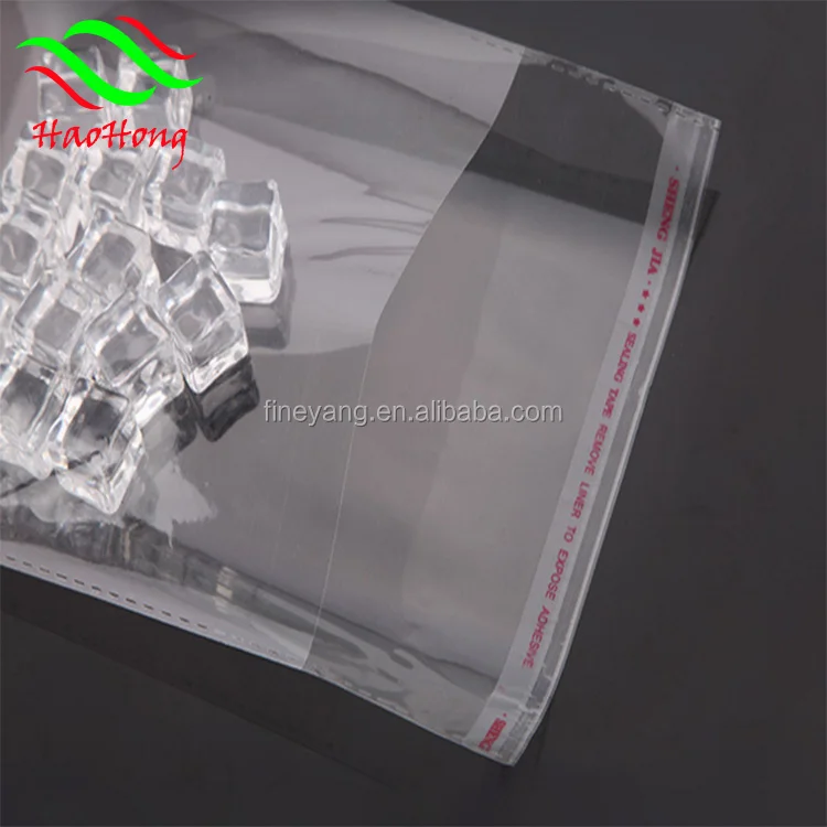 
Transparent plastic OPP bags supplier malaysia poly bag with air holes 