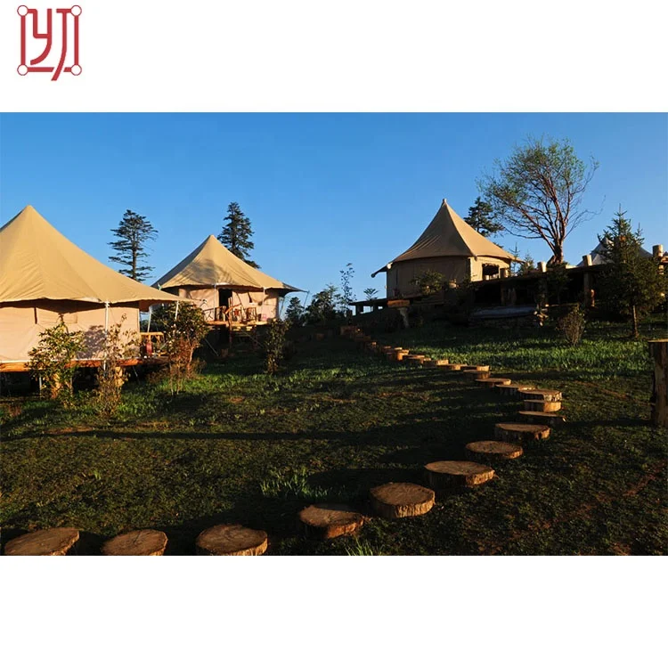 PVC hotel shades tents with trap door