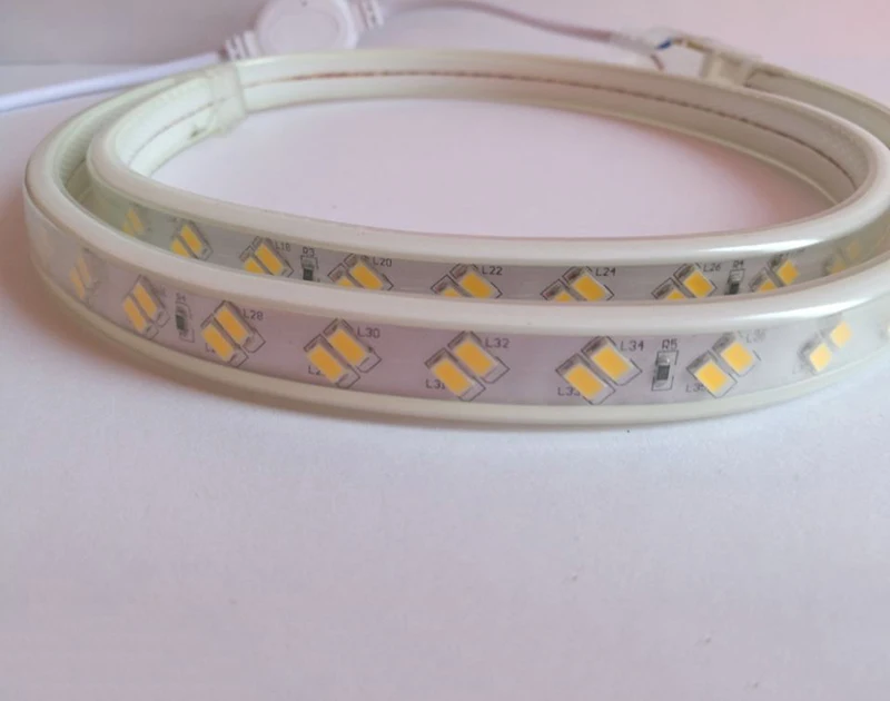 Super Bright SMD 5730 220V LED Strip Light 120 Leds/m High Quality LED Strip Waterproof 220v