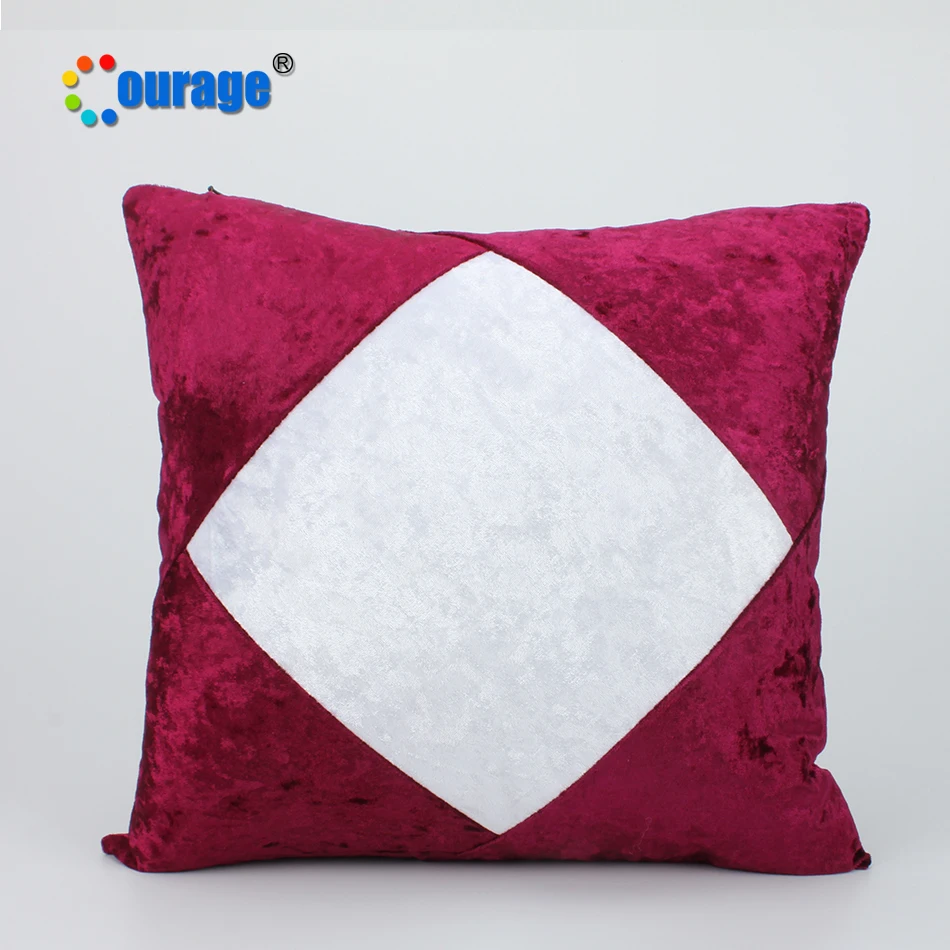 COURAGE 16inches Square custom printing pillow cases sublimation pillow cover blank