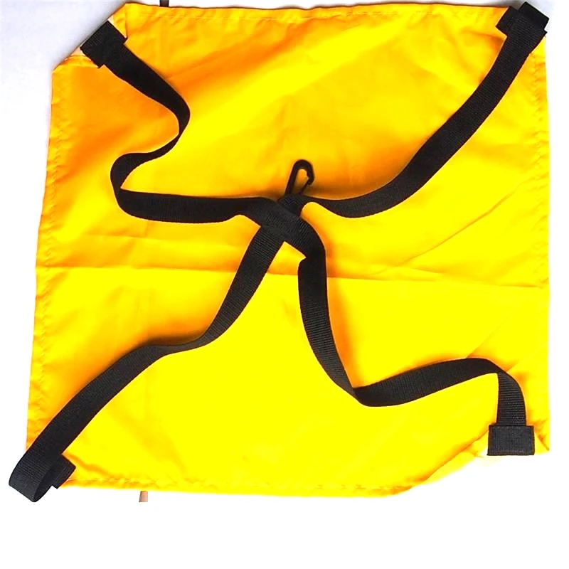 yellow and black Pool Swimming Drag Parachute water pocket for resistance band sport