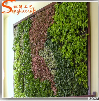 hot sale greenery wall artificial vertical grass wall fake wall hang plant for indoo/ outdoor decoration